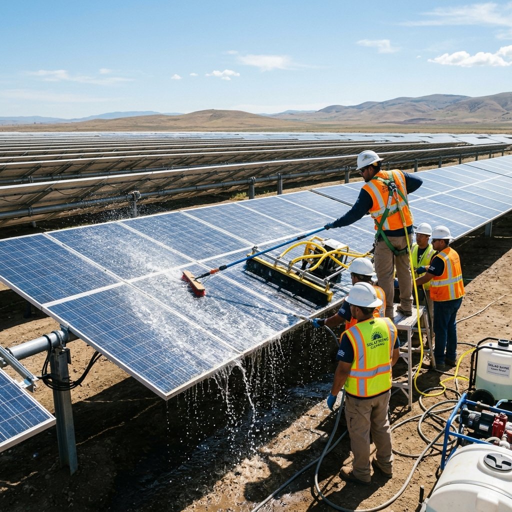Solar Panel Cleaning Labor
